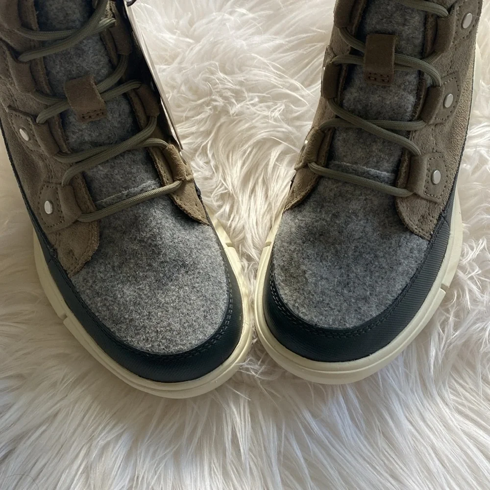 ❄️SOREL Explorer II Joan Felt WP Green white black red Women’s 6 - Picture 8 of 17